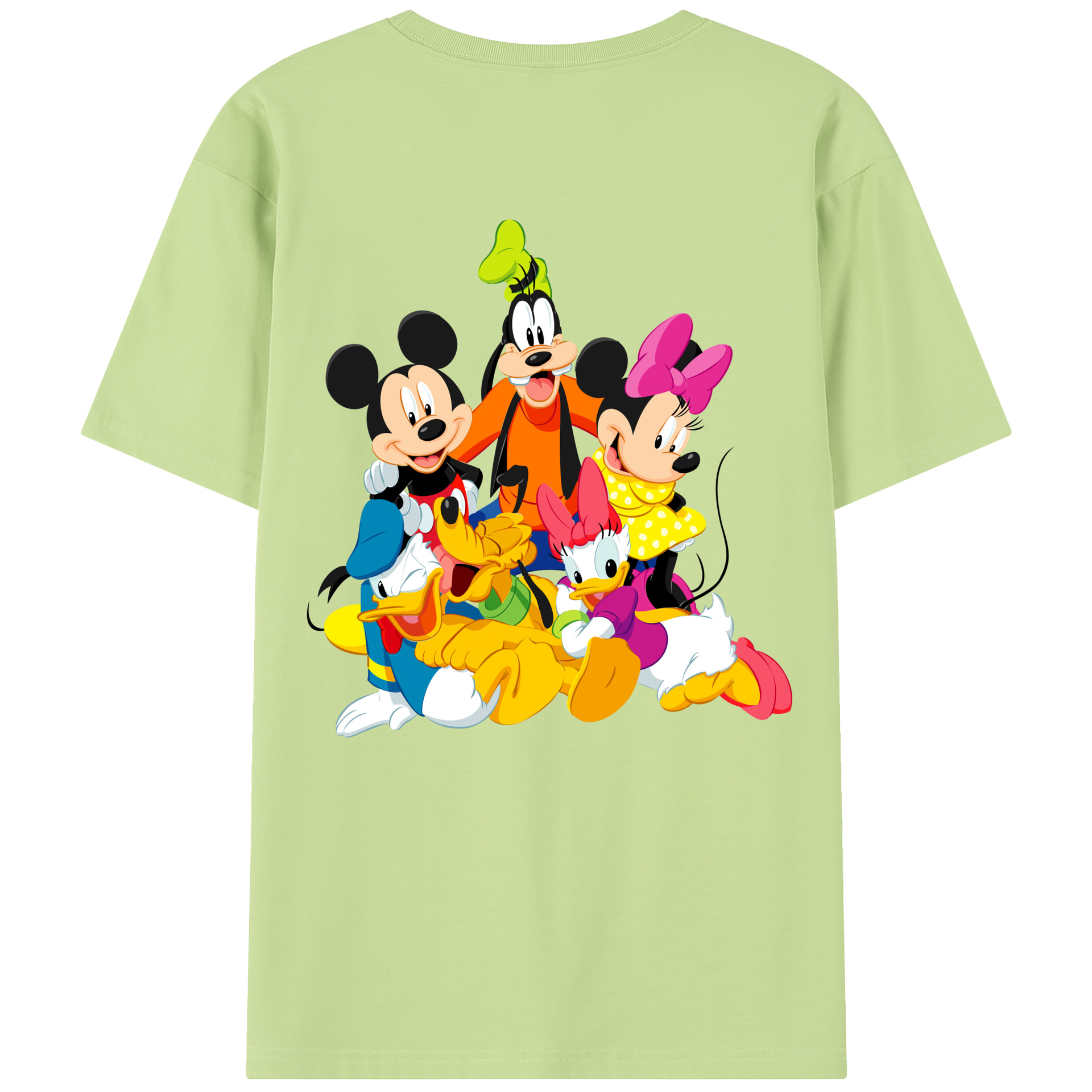 （画像用） ミッキーマウス Mickey Mouse 綿100％半袖Tシャツ（背面プリント）